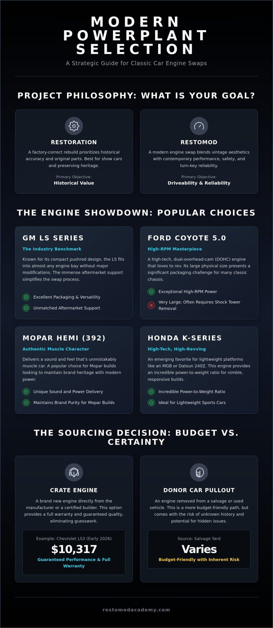 Classic Car Modern Engine Swap Guide: The Ultimate 2026 Restomod Roadmap