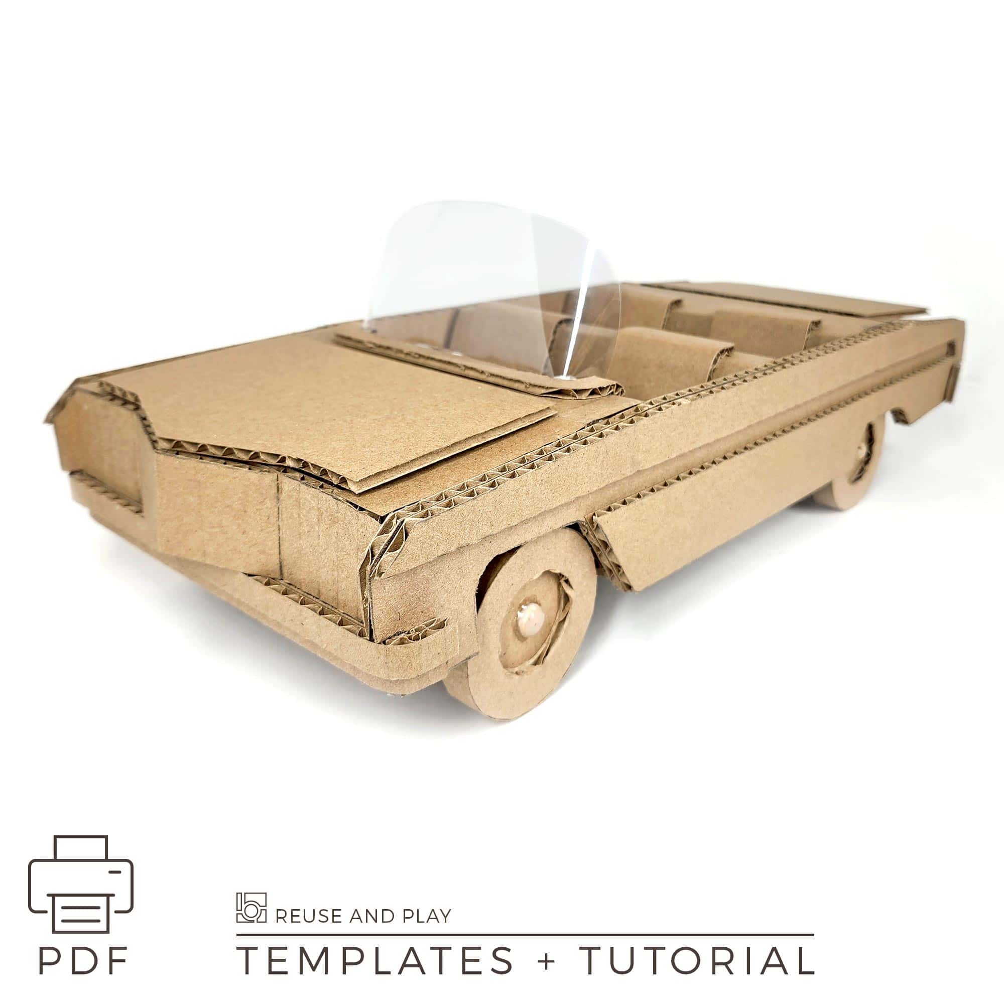 Classic ‘64 Lowrider Car Model – Printable Templates | Reuse and Play