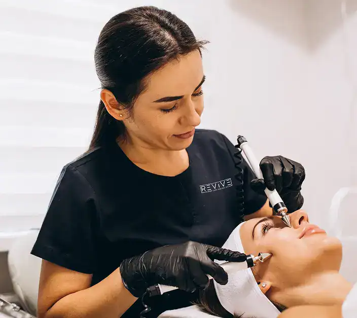 woman making beauty procedures beauty salon 2 1 1