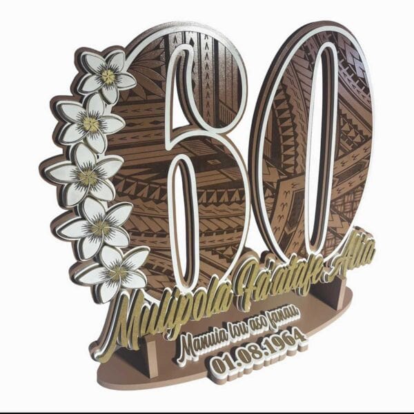 60th Custom Plaque