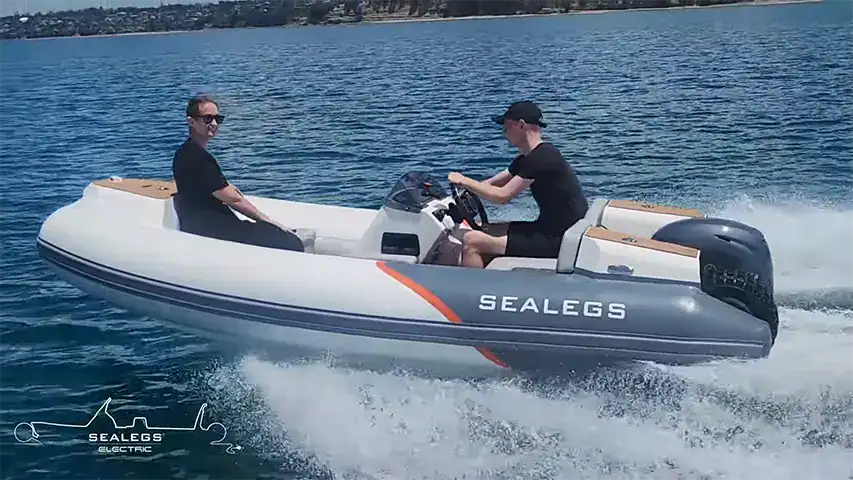 Sealegs' Nearly 4 m Tender has Electric Inhub Wheel Motors @ RIBs ONLY - Home of the Rigid Inflatable Boat