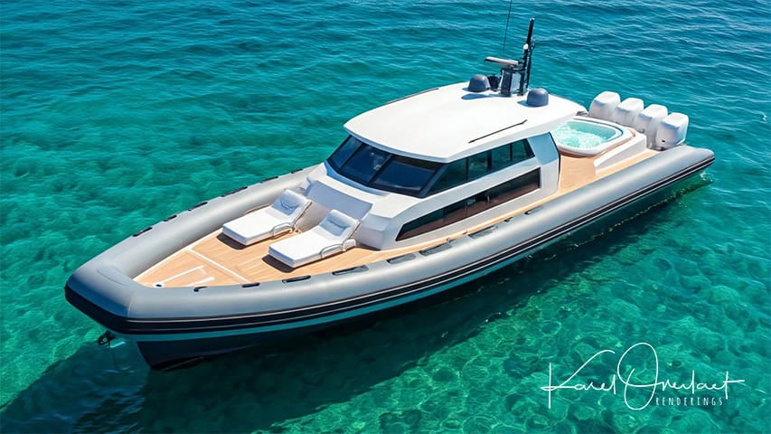 Maxi RIBs Karel's AI white @ RIBs ONLY - Home of the Rigid Inflatable Boat