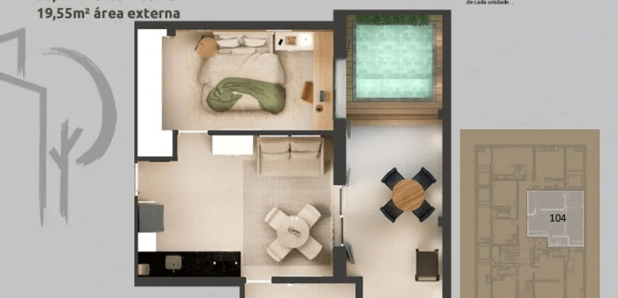 Departamento Garden Nuevo en Copacabana — Listo