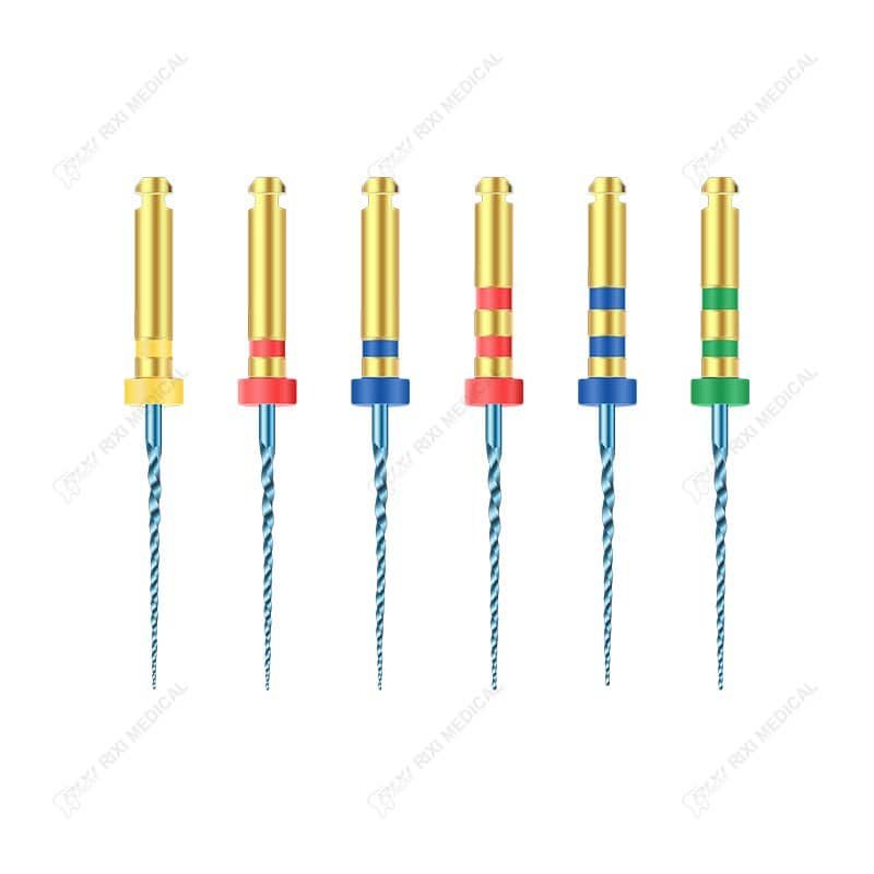 不锈钢牙科钻头多色彩标记，专业牙科治疗工具配件.