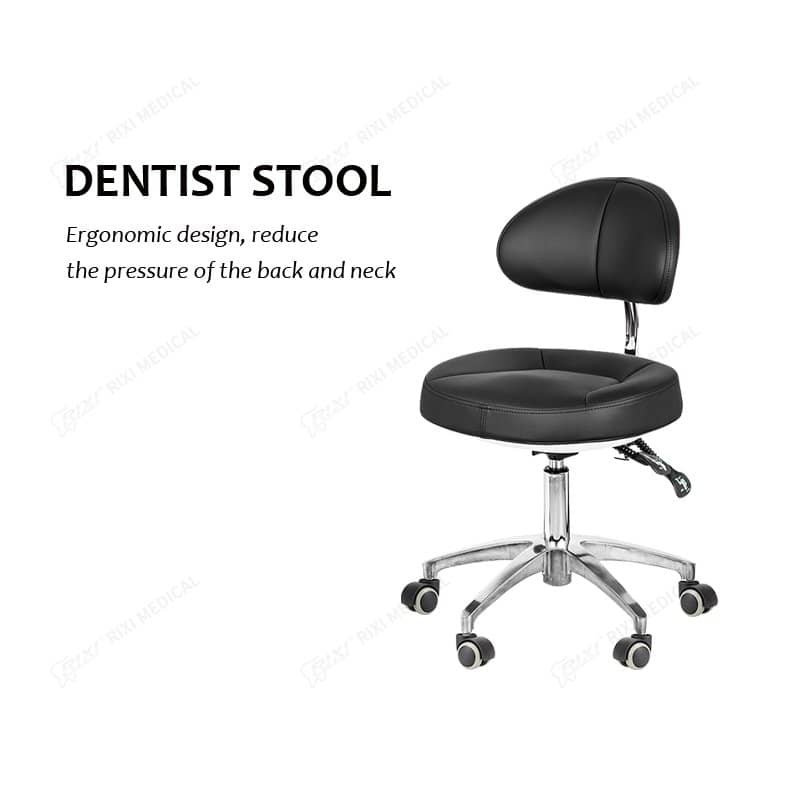 符合人体工程学的牙医椅，减轻背部和颈部压力的专业医疗坐具.
