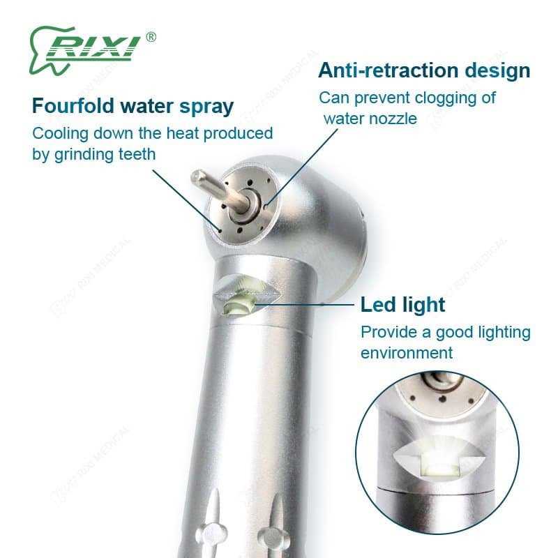 精密口腔设备，喷嘴防堵，水喷雾冷却牙齿.