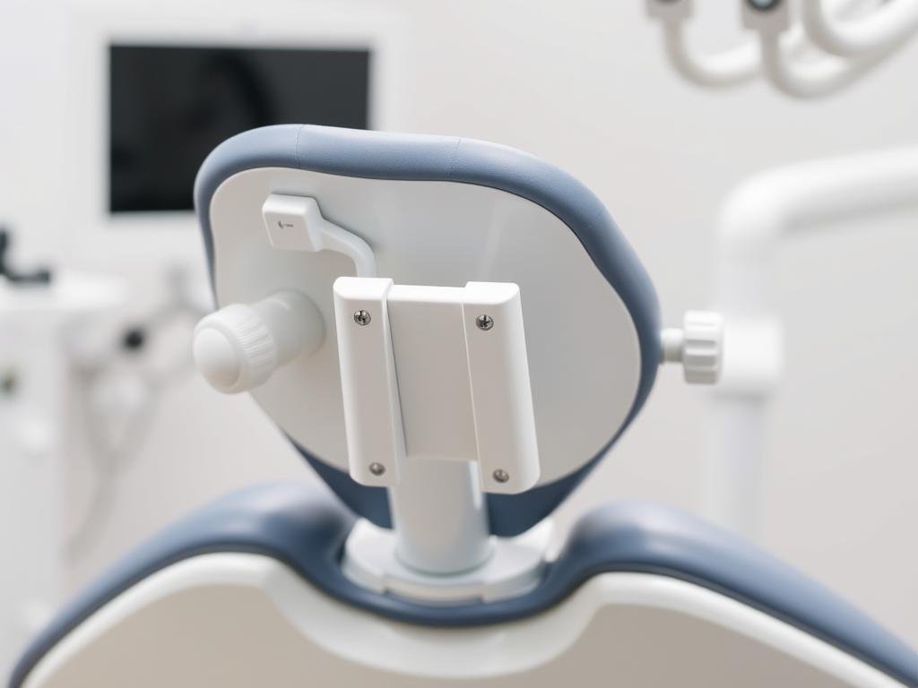 Dental chair with articulating headrest