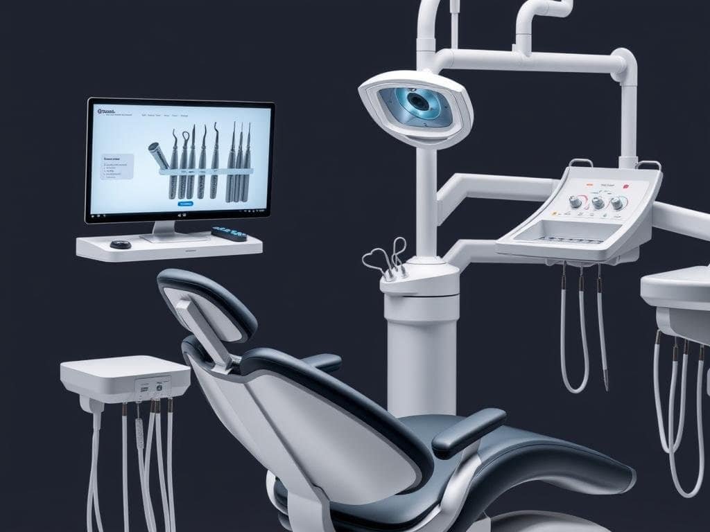Dental chair with integrated delivery system