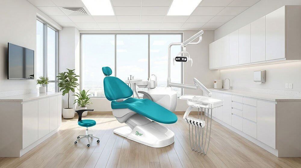 Advanced Dental Chair Unit with LED light and ergonomic design