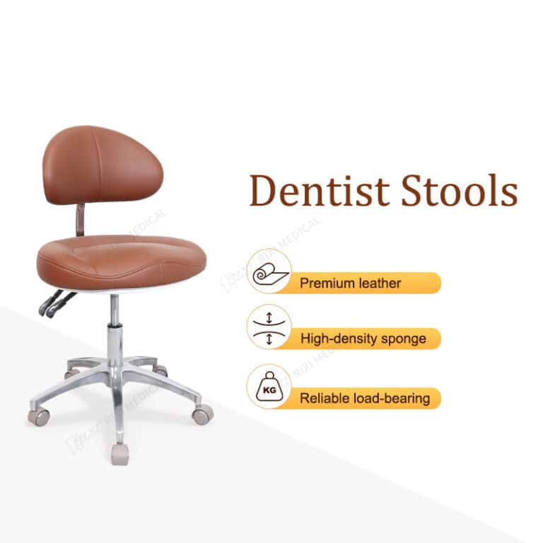 leather dentist stool main image 1