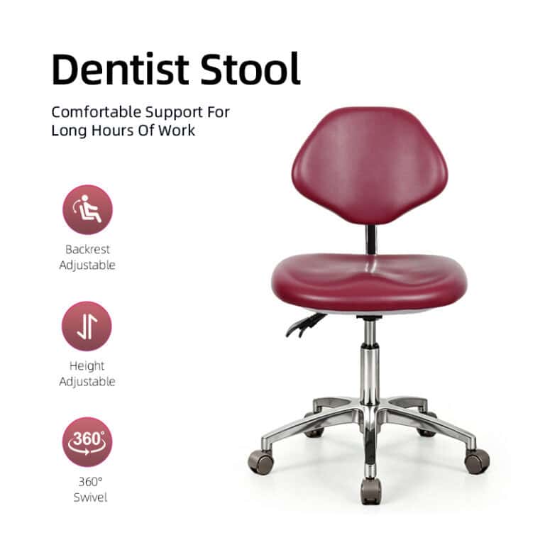 dentist stool with backrest main image 1