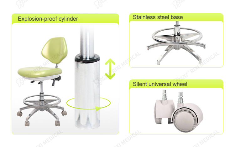 dental stool with foot ring detail image 4