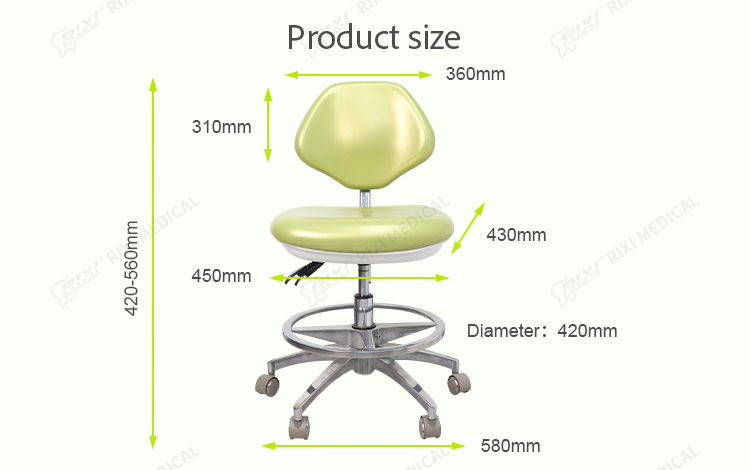 dental stool with foot ring detail image 5