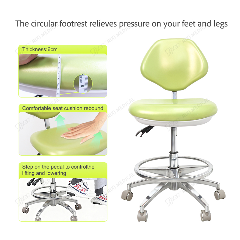 dental stool with foot ring main image 2