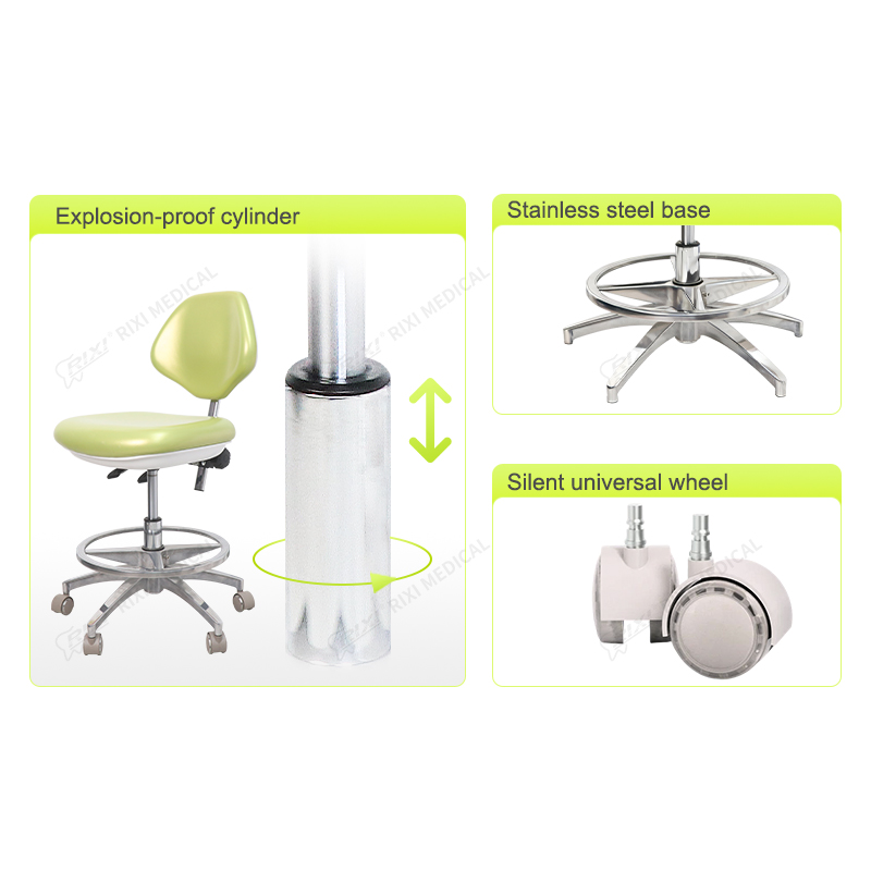 dental stool with foot ring main image 5