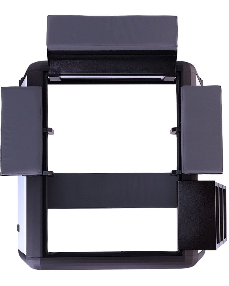 Stainless steel canopy installation for commercial and residential buildings, durable and corrosion-resistant.