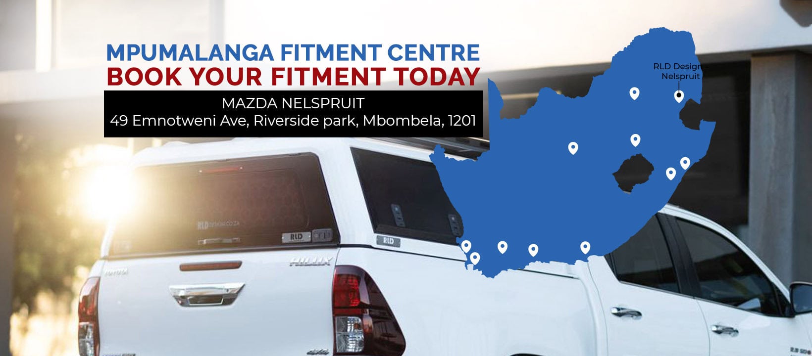 Sleek stainless steel canopy on a white vehicle, product showcasing durable and modern design by RLD Design.