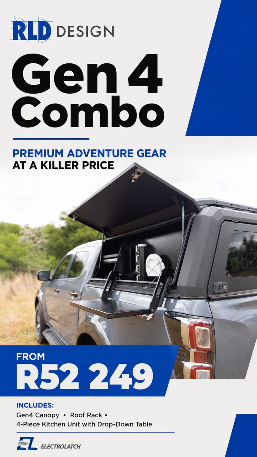 Durable stainless steel canopies by RLD Design for vehicles, offering premium adventure gear with a sleek, modern look, perfect for outdoor and off-road use.