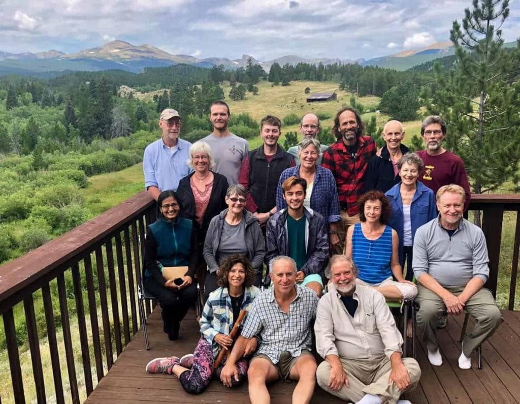 Johann Robbins David Loy Group Retreat Pic