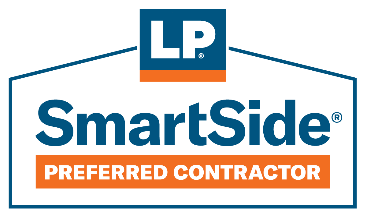 LP SmartSide Certified Installer badge for Road Home Exteriors