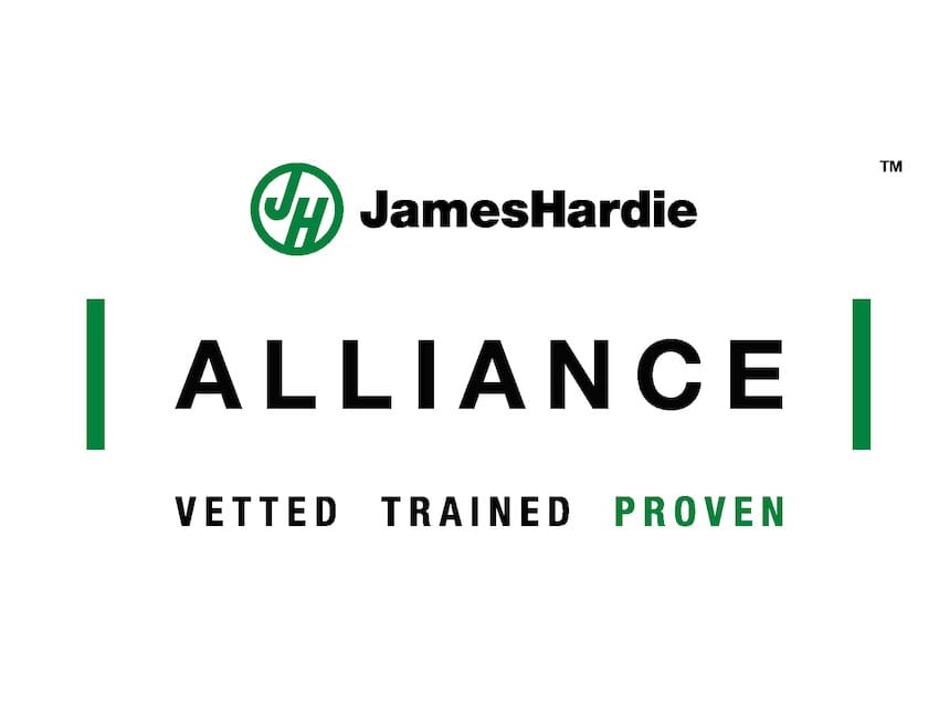 James Hardie Alliance Member badge for Road Home Exteriors, representing expertise in installing James Hardie siding products.
