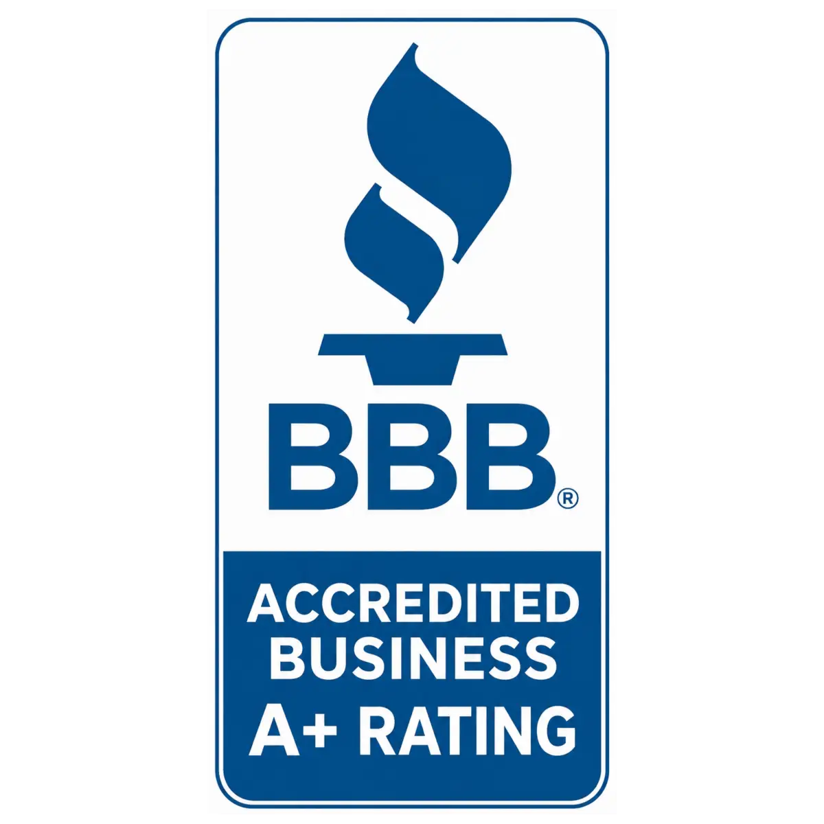 Better Business Bureau A+ Accredited Business badge for Road Home Exteriors