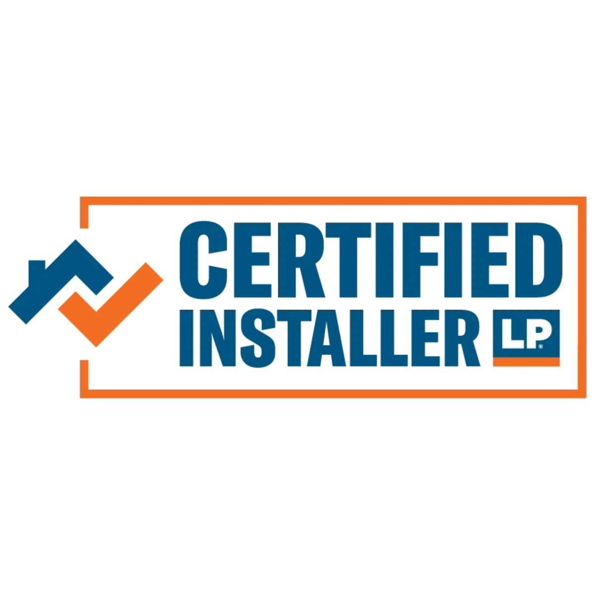 LP SmartSide Certified Installer badge for Road Home Exteriors