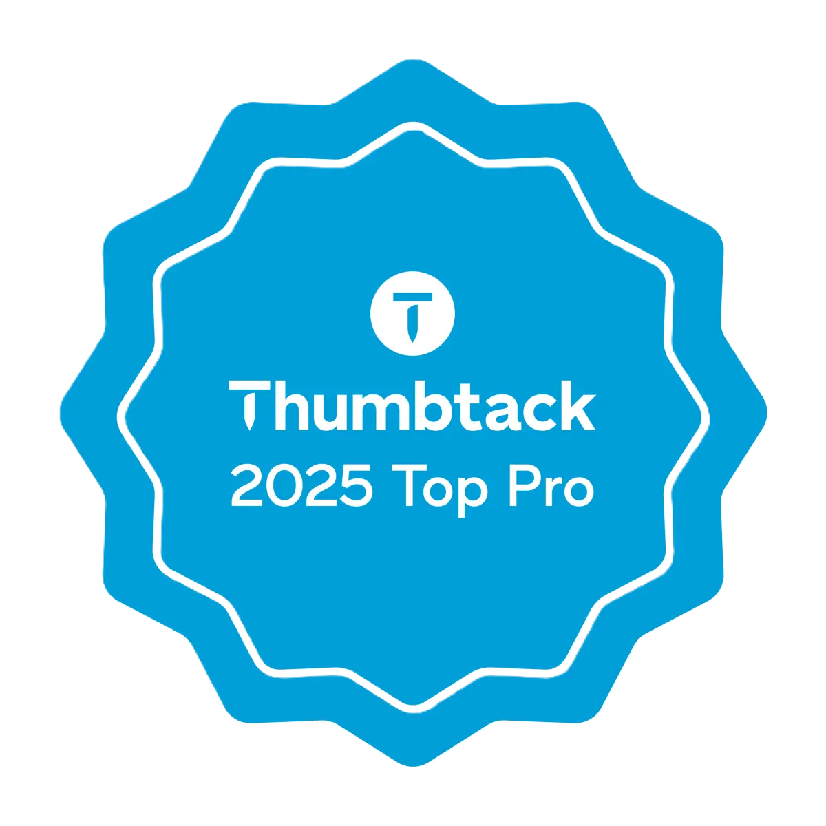 Thumbtack Top Pro 2025 badge awarded to Road Home Exteriors