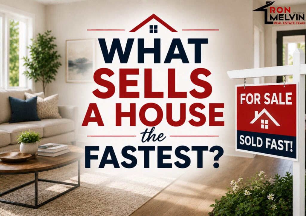 Real estate sign in Walnut Creek, CA, with house selling message.