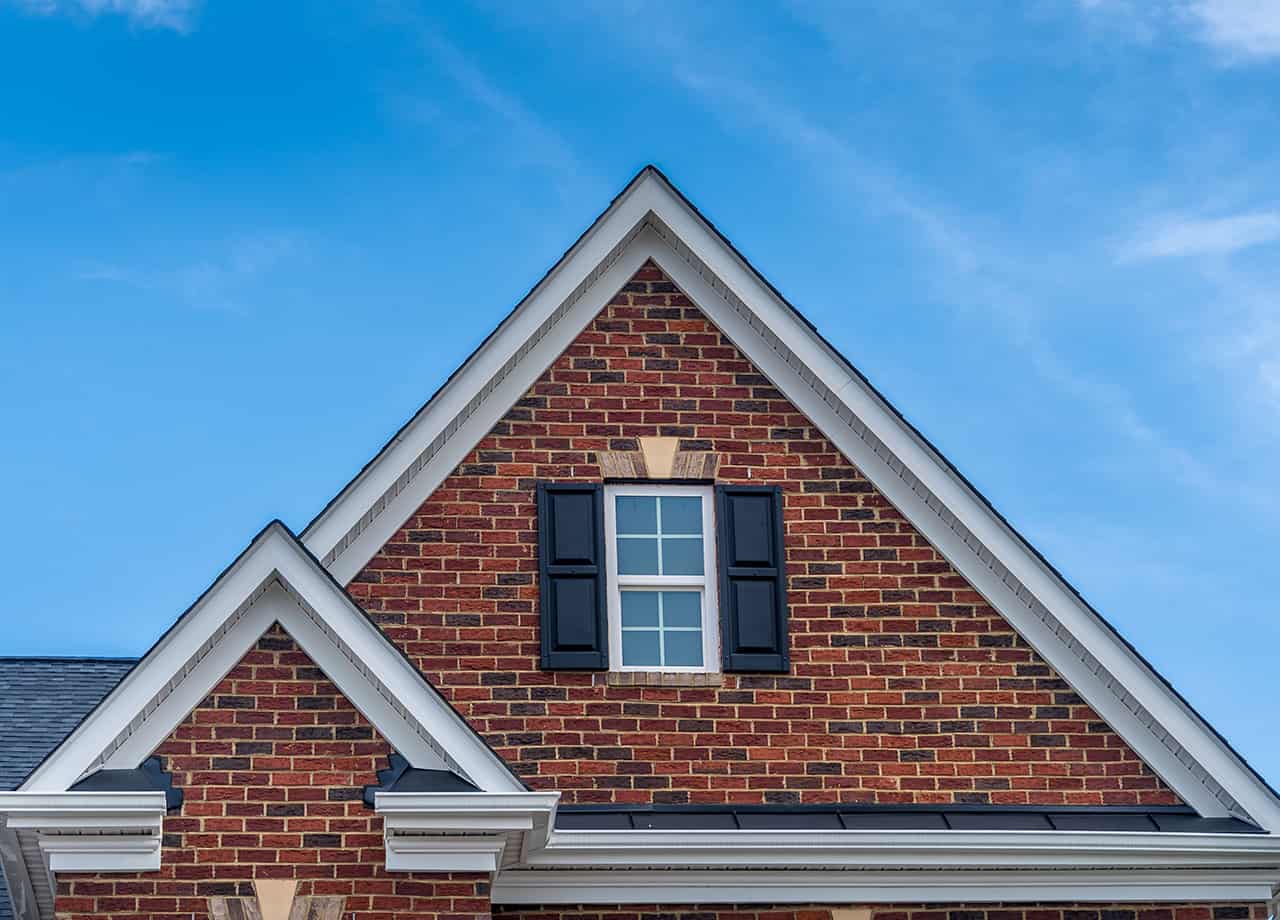Brick siding installation contractors Close up image of brick siding on a home in Milford OH. Roofing For Troops are brick siding experts in the Milford OH & Cincinnati OH areas.