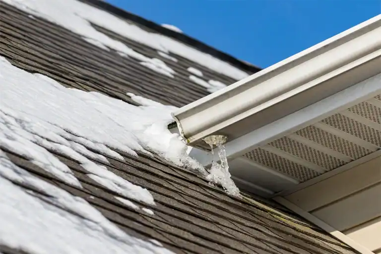 snow on roof