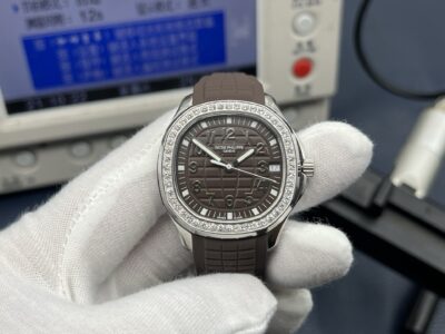 Patek Philippe Aquanaut Ladies 38.8mm Brown Dial Stainless Steel