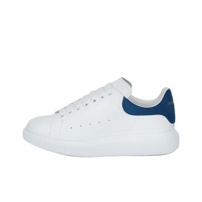 Alexander McQueen Oversized Sneaker Leather Lace-Up Low-Top Sneakers Unisex White
