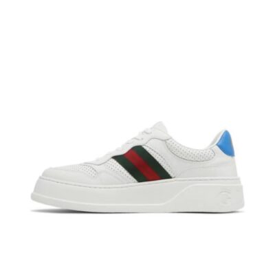 Gucci Chunky B GG Biscuit Sneakers Unisex White Red Green