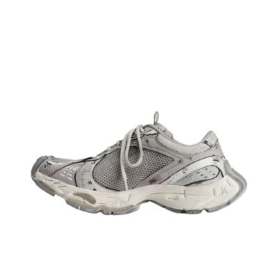 Balenciaga Stapler Low-Top Beige Sneakers