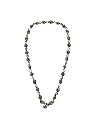 Chrome Hearts Beaded Cross Flower Necklace