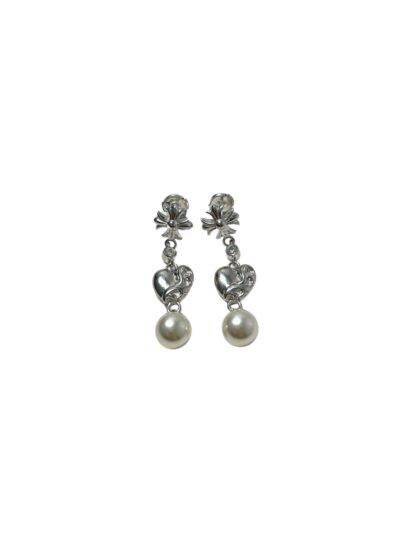 Chrome Hearts × Mikimoto Long Cross Earrings (Pearl Series)