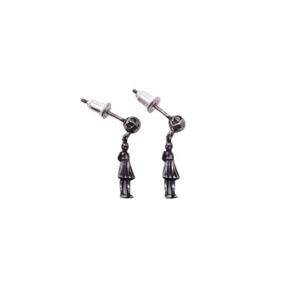 Chrome Hearts Foti Skull Lady Earrings