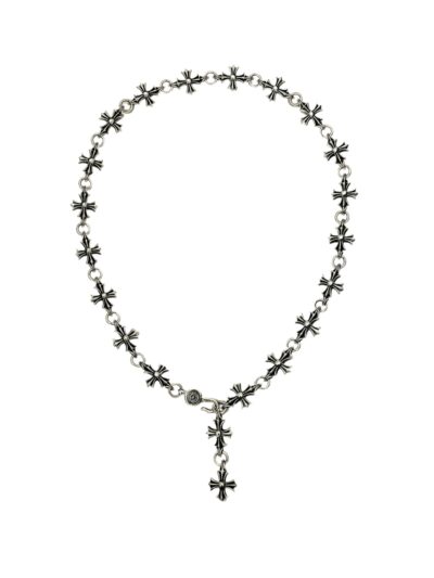 Chrome Hearts Sterling Silver Cross Link Necklace