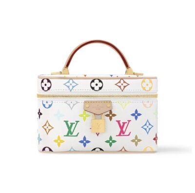 Louis Vuitton x Takashi Murakami Vanity Pouch Monogram Multicolor – White