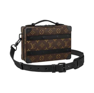 LOUIS VUITTON SOFT TRUNK Monogram Macassar Canvas Bag
