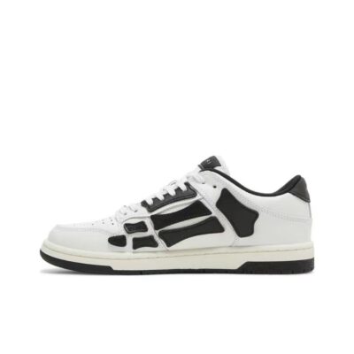 AMIRI Skel-Top Low Leather Casual Sneakers Unisex White Black