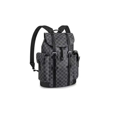 Louis Vuitton Christopher Backpack Graphite Damier Canvas Unisex Medium