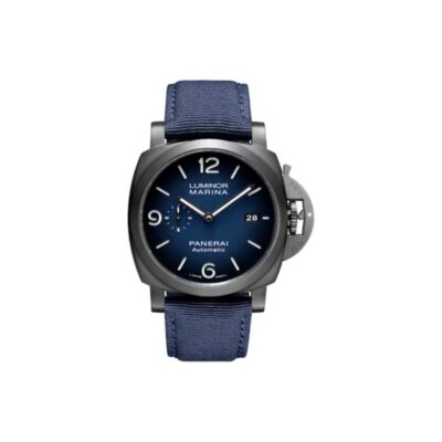 Panerai Luminor Marina Automatic 44mm Blue Dial Stainless Steel Case Recycled PET Strap Men’s Watch