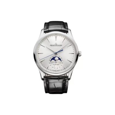 Jaeger-LeCoultre Master Moonphase Automatic 39mm Silver Dial Stainless Steel Case Alligator Strap Men’s Watch
