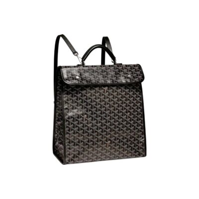 Goyard Saint Léger Medium Foldable Multi-Pocket Backpack Tote Bag in Canvas and Calfskin – Unisex