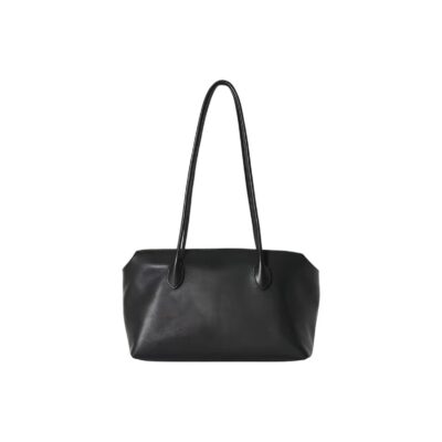 THE ROW Terrasse Calfskin Shoulder Bag with Tubular Strap and Zip Closure – Women