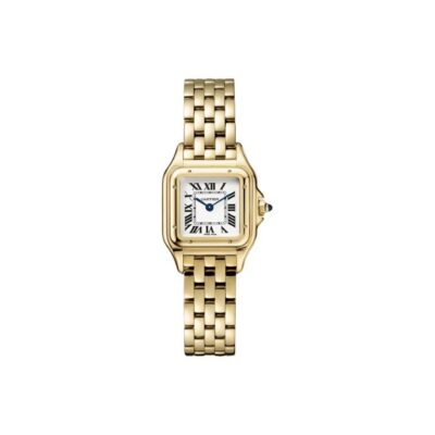 Cartier Panthère de Cartier Series Quartz Women’s Watch 22×30.3mm Silver Dial 18K Yellow Gold Case and Bracelet