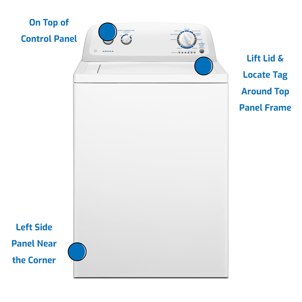 Amana top load washer model