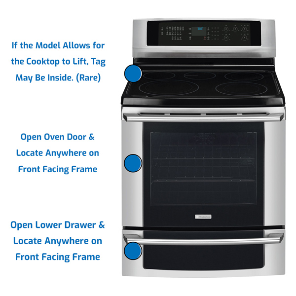 Electrolux range model